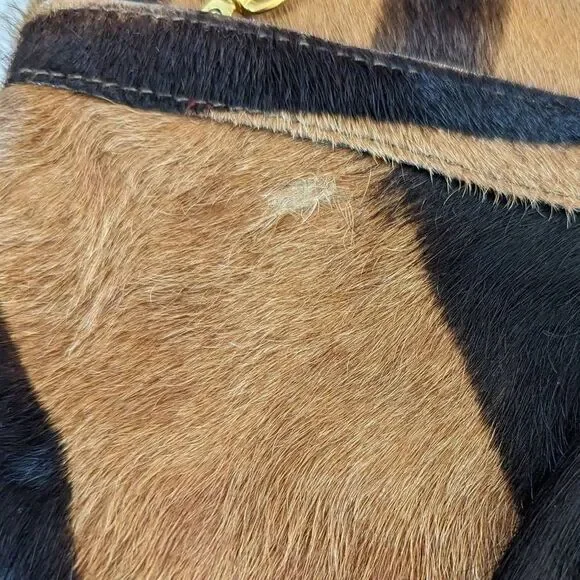 Justified Hunt Evil Eye Natural Hair on Hide Purse - Picture 10 of 12